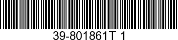 39-801861T 1 - RING SET           - Replaced by 39-801861  1
