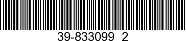 39-833099  2 - RING Piston        - Replaced by 39-833099T 2