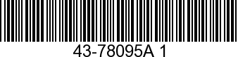 43-78095A 1 - GEAR SET           NLA