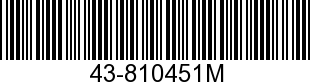 43-810451M - GEAR               NLA