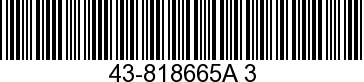 43-818665A 3 - GEAR               - Replaced by 43-807437A 6
