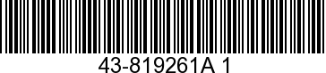 43-819261A1 - ->819261T1 - Replaced by -819261T1