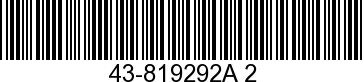 43-819292A2 - GEAR ASSY-FRONT        NLA
