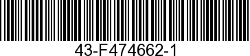 43-F474662-1 - GEAR-REAR          - Replaced by 43-F474662-1