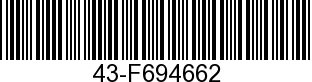 43-F694662 - GEAR-REAR          - Replaced by 43-816435