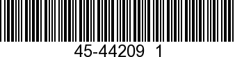 45-44209  1 - DRIVESHAFT         - Replaced by 45-897625T