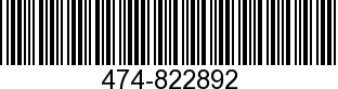 474-822892 - CRANKSHAFT ASSEMB  - Replaced by 474-822892T01