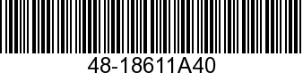 48-18611A40 - BRV2 19.25X15 LH   - Replaced by -8M0078089