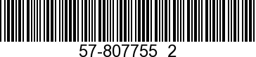 57-807755  2 - BELT Serpentine    - Replaced by 57-861758A 1