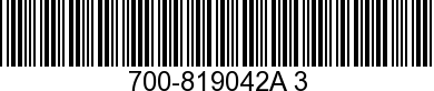 700820497A3 700-819042A 3