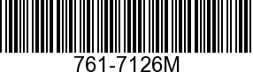 761-7126M - PISTON             - Replaced by 761-8015M