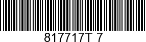 817717T 7 - PLATE Extension -  - Replaced by -817717A 7