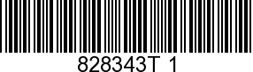 828343T 1 - PLATE-EXH DIVIDER  - Replaced by -828343T 3