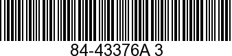 84-43376A 3 - SPARK PLUG WIRE K  - Replaced by 84-813720A 3