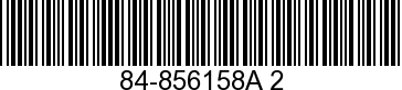 84-856158A 2 - HARNESS ASSEMBLY   NLA