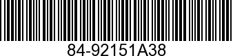 84-92151A38 - WIRE ASSY          - Replaced by 84-813705A50