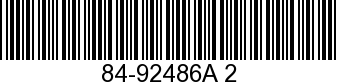 84-92486A 2 - HARNESS ASSEMBLY   NLA