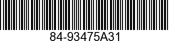 84-93475A31 - WIRE ASSY          - Replaced by 84-813706A15