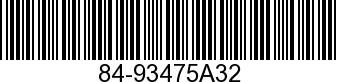 84-93475A32 - WIRE ASSY          - Replaced by 84-813706A27