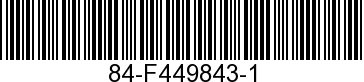 84-F449843-1 - CABLE ASSEMBLY     - Replaced by 84-F449843-1