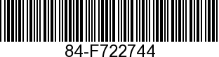 84-F722744 - HARNESS ASSEMBLY   - Replaced by 84-819025A1