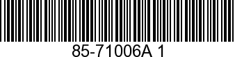 85-71006A1 - ->63709A1 - Replaced by -63709A1