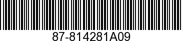 87-814281A09 - SWITCH             - Replaced by 87-814281T09