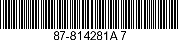 87-814281A 7 - SWITCH             - Replaced by 87-889514A01