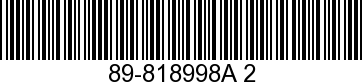89-818998A 2 - SOLENOID ASSEMBLY  - Replaced by 89-850187A 1