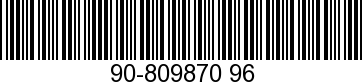 90-809870 96 - PARTS MANUAL 3.0L 