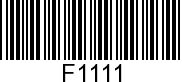F1111 - SCREW              - Replaced by 10-F1112