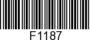 F1187 - SCREW              - Replaced by 10-F1532