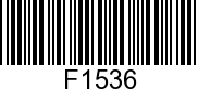 F1536 - SCREW              - Replaced by -F1705