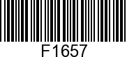 F1657 - SCREW-SS           - Replaced by 10-30559