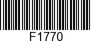 F1770 - NUT                - Replaced by 11-F1997