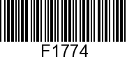 F1774 - SCREW              - Replaced by 10-F1972