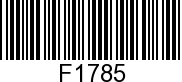 F1785 - SEAL               - Replaced by -F17815