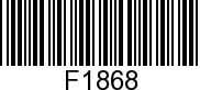 F1868 - SCREW              - Replaced by 10-F1874