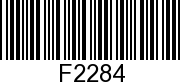 F2284 - SCREW              - Replaced by 10-64900