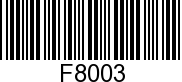 F8003 - WASHER             - Replaced by 12-18552