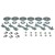 TELHP6041 - Extenion plate hardware kit for o/b f/m cyl. No plates. 6ea.