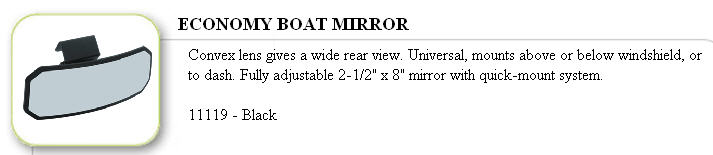 11119 - Mirror, Frame Mount, Economy