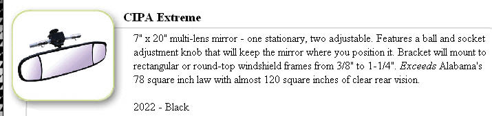 2022 - EXTREME WAKEBOARD MIRROR - 7 X 20