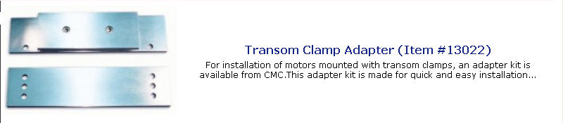 13022 - CMC Transom Adapter, PT-130