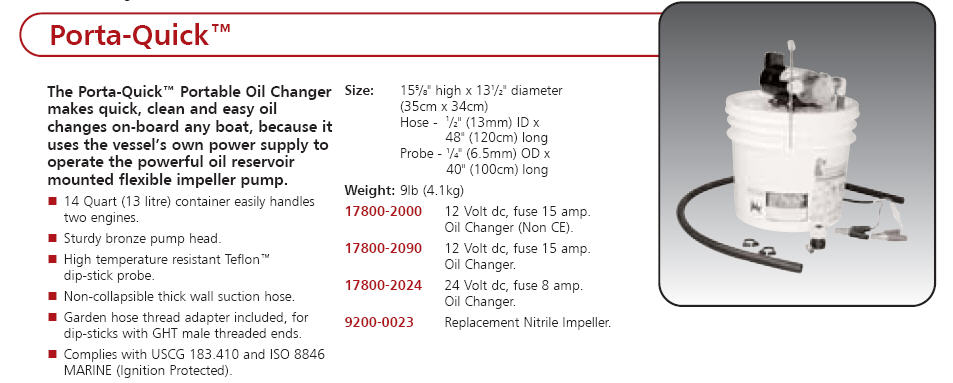 17800-2000 - Port-a-Quick Oil Changer