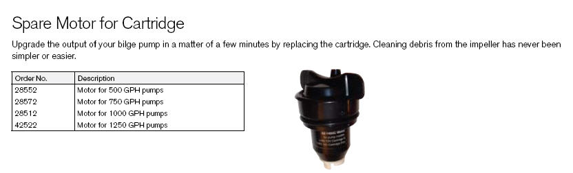 28512 - Cartridge F/1000GPH Pump