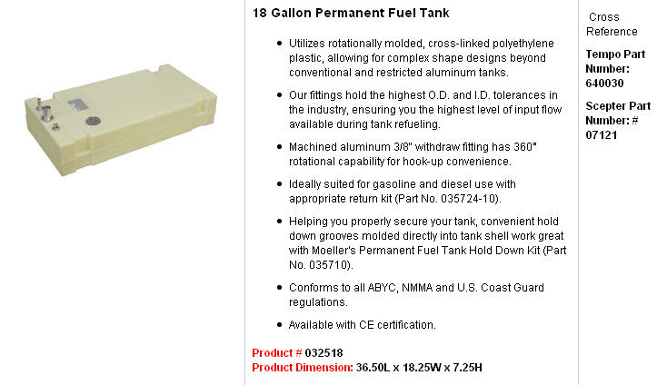 032518 - 18 Gallon Permanent Fuel Tank
