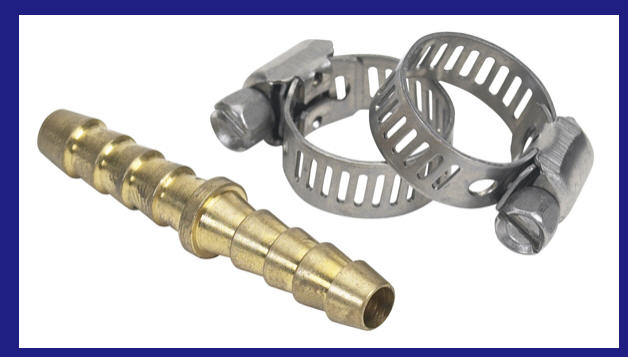 033211-10-1 - Hose MENDER W/ SS CLAMPS - 1/4