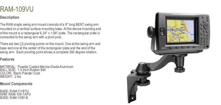 RAM-109V - Swing Arm Mount Only, Vertical