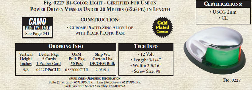 0227 DP0 CHR - BI-COLOR LIGHT